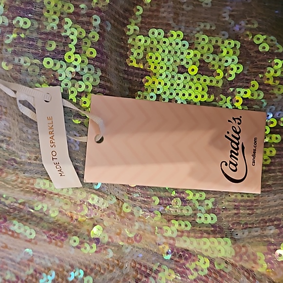 Candie's new w/tags sequined jeans junior sizing 13 - Picture 5 of 12